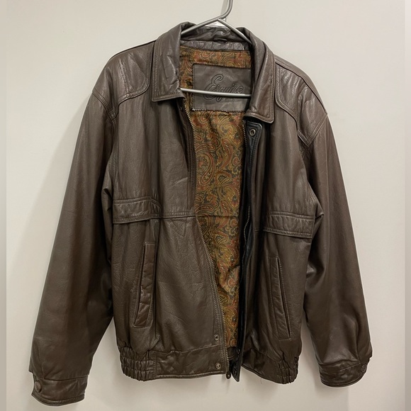 esquire Other - ESQUIRE authentic brown leather jacket